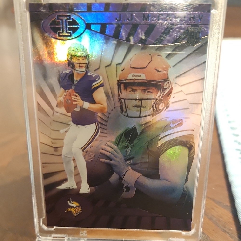Panini Football Card with Blue and Purple Hues